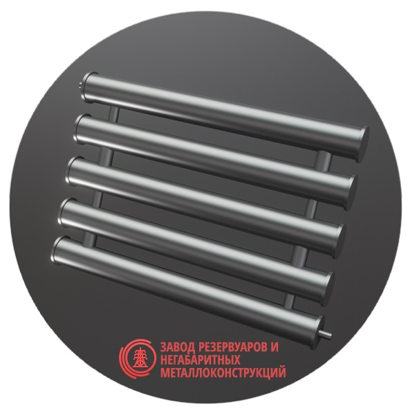 Регистры отопления пятирядные РСП-5x108x3.0-9000 мм